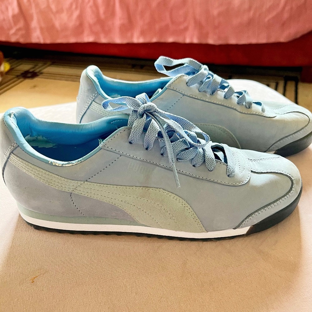 Puma Roma Blue/Grey Sneakers Women's 8 1/2